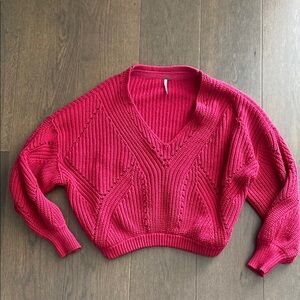 Free People Chunky Cable Knit Sweater